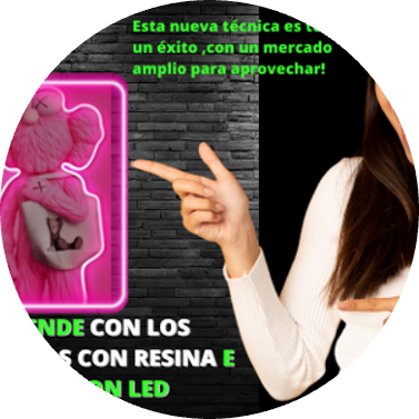 atom bio de CUADROS DE RESINA Y NEON LED