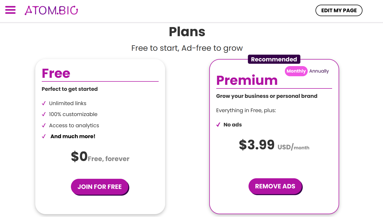 atom.bio pricing