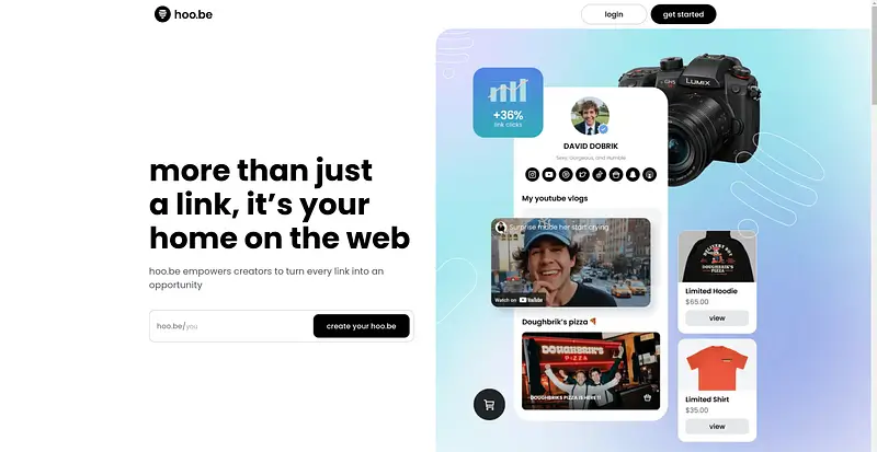 Alternativa a Linktree con Hoo.be