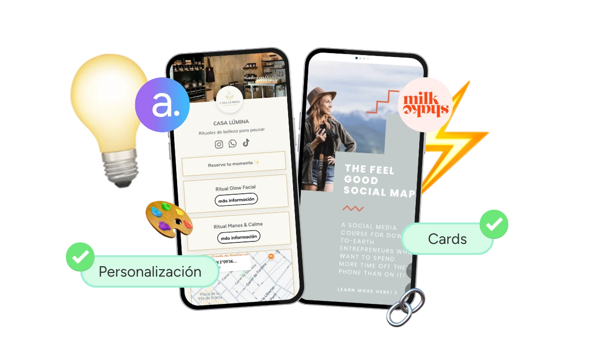Páginas parecidas a Linktree según tu objetivo: creador, negocio o marca personal