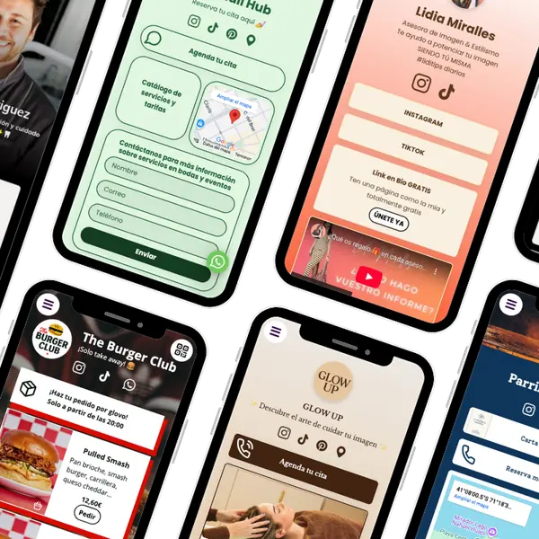 Example of a simple one-page website made with atom.bio