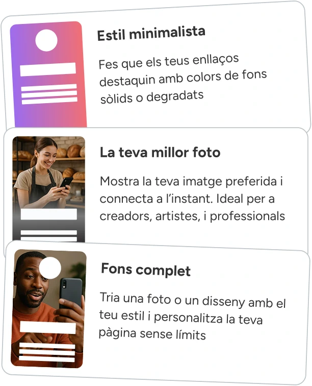 Eines de personalització de pàgina de link in bio a atom.bio
