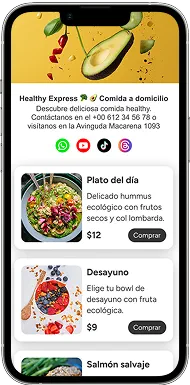 Link in bio para negocio local con menú, ubicación y reseñas