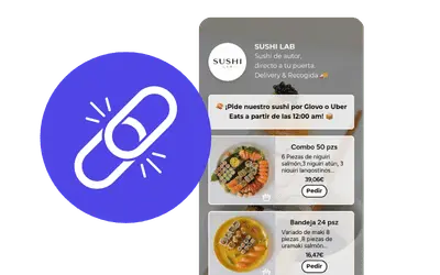 Un solo enlace de catálogo para redes sociales y QR